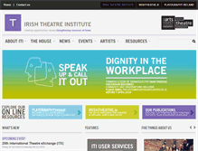 Tablet Screenshot of irishtheatreinstitute.ie